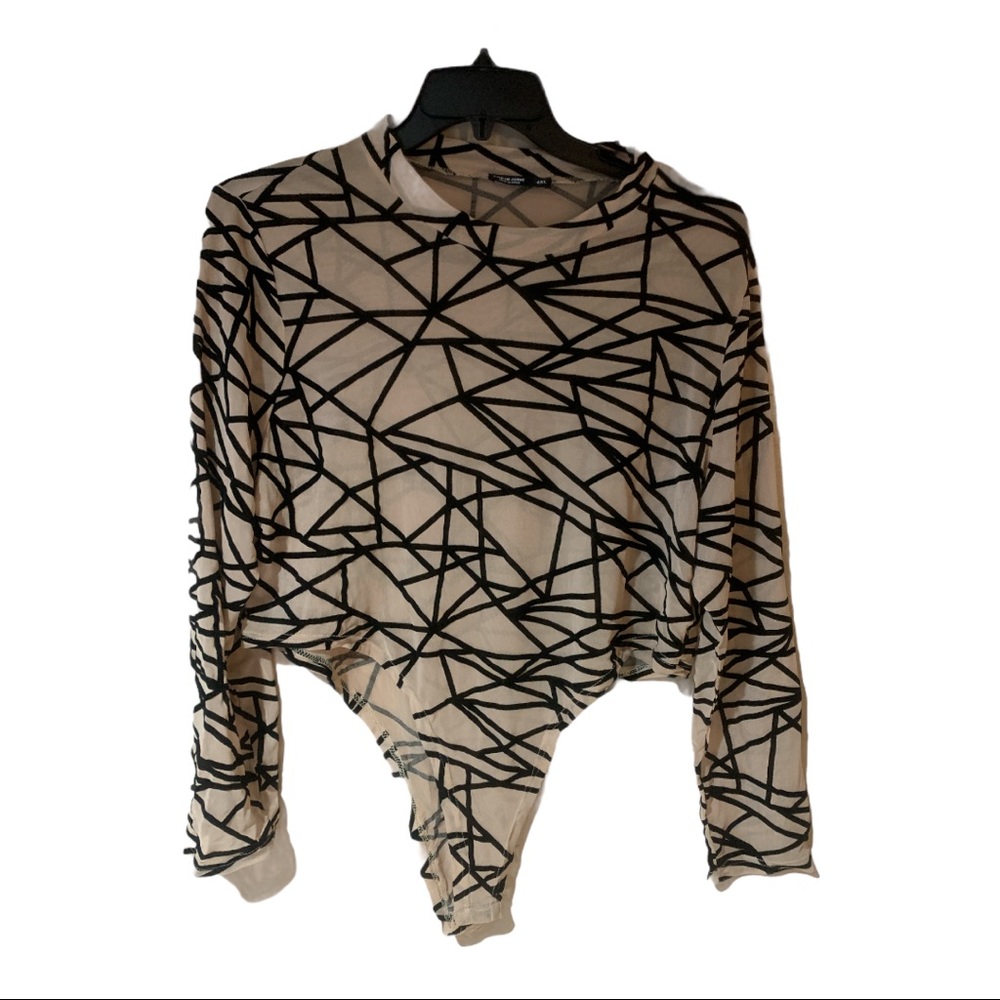 Bro print body suit